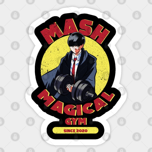 MASHLE: MAGIC AND MUSCLES (MASH MAGICAL GYM) GRUNGE STYLE Sticker by FunGangStore